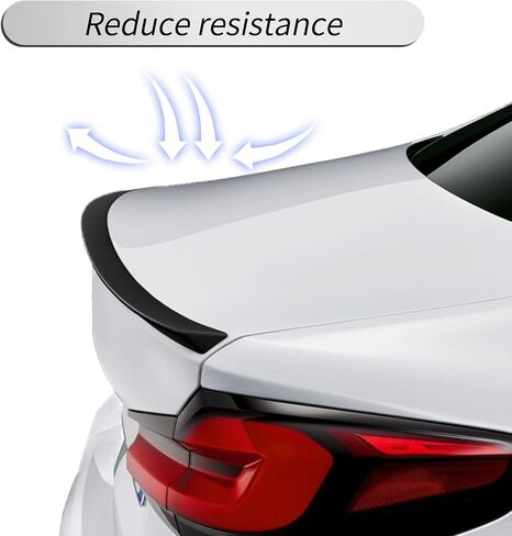 المفسد المفسد المفسد الخلفي المفسد متوافق مع BMW 5 Series F10 550i 528i 535i M5 535D 2011-2016 Trunk Tail الخلفي الغطاء ، أداء نمط ألياف الكربون - نمط PSM in Kuwait