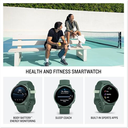 Garmin Vivoactive 6 Smartwatch Metallic Pink Dawn with Pink Band Best Fitness GPS Smart-Watch with AMOLED Display, 11-Day Battery, 80+ Sports Apps, Activity Tracking Watch Bundle for Men &Women in Kuwait