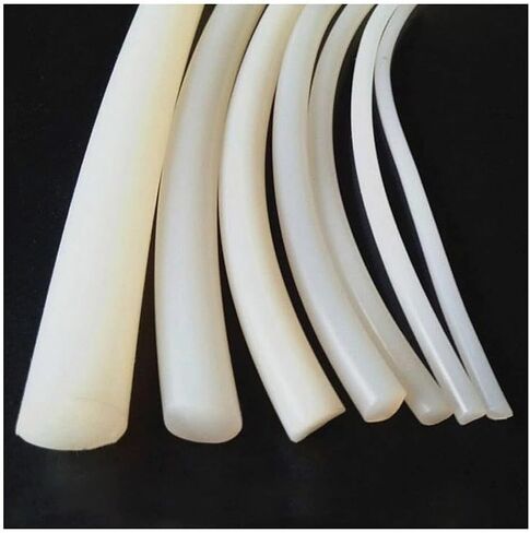Solid Silicone Belt 1 Meter, Round Silicone Seal Diameter 1.5-16mm, White High Temperature Resistant, Abrasive Rubber Belt, 1pcs(10mm) in Saudi Arabia