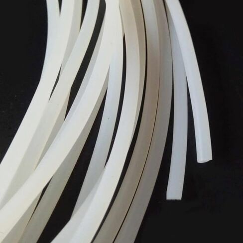 Solid Silicone Belt 1 Meter, Round Silicone Seal Diameter 1.5-16mm, White High Temperature Resistant, Abrasive Rubber Belt, 1pcs(10mm) in Saudi Arabia