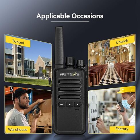 RETEVIS RT68B Walkie Talkies للبالغين بعيدة المدى ، مع 10 شاحن متعدد الطرق ، شحن Securer أسهل ، قابلة للشحن أجهزة الراديو ثنائية الاتجاه لمستودع صناعة المدارس (10 عبوات) in Kuwait