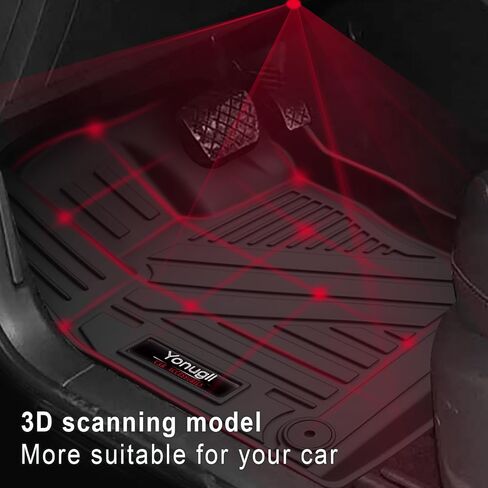 Custom for 2018-2024 2025 Volkswagen Atlas Cross Sport Floor Mats Trunk Cargo Liner and Rear Seat Backrest Mat All Weather TPE Protection Mat Accessories (only for VW Atlas Cross Sport 5 Seats) in Kuwait