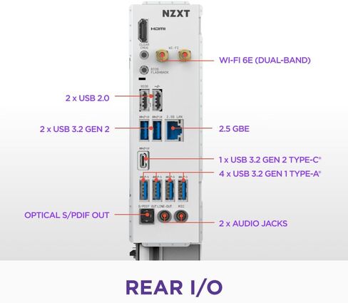 NZXT N9 X870E - AMD X870E AM5 ATX Gaming Motherboard for Ryzen 9000/8000/7000-20+2+1, DDR5, 4X M.2, PCIe 5.0, Wi-Fi 7, 5GbE, USB 4 – Full-Metal Cover, M.2 Quick-Release Latches – Black in Kuwait