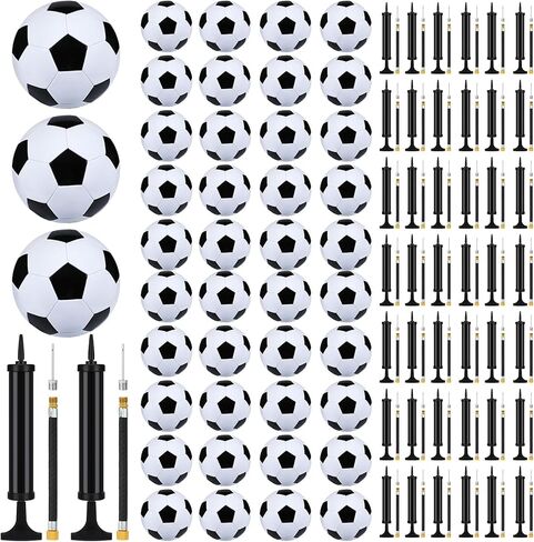 Leyndo 24 Pcs Operation Christmas Shoebox Gifts Include Deflated Size 5 Soccer Balls with Pumps in Bulk with Needles for Child Youth Kids Adults Christmas Charity Training Practice Game Play Gifts in Kuwait