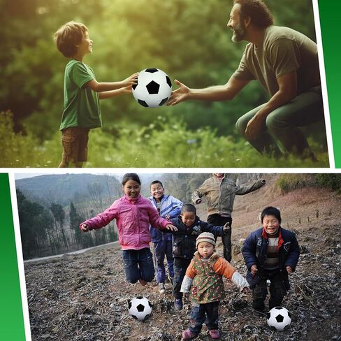 Leyndo 24 Pcs Operation Christmas Shoebox Gifts Include Deflated Size 5 Soccer Balls with Pumps in Bulk with Needles for Child Youth Kids Adults Christmas Charity Training Practice Game Play Gifts in Kuwait