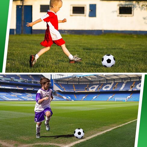 Leyndo 24 Pcs Operation Christmas Shoebox Gifts Include Deflated Size 5 Soccer Balls with Pumps in Bulk with Needles for Child Youth Kids Adults Christmas Charity Training Practice Game Play Gifts in Kuwait