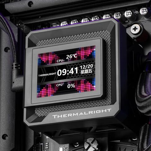 Thermalright FW360 SE ARGB White CPU AIO Cooler,PC 360 Specification Water Cooler System,IPS LCD Screen with 320 * 240 Resolution,for AM5,Intel LGA1700/1851,CPU Comes with 2-inch LCD Display in Kuwait
