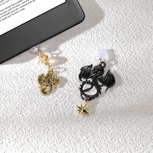 Star Moon Dust Plug Charms - 2 Pack Mystical Aesthetics Pendants Compatible with Kindle, Type C/USB C Phone Charm Charging Port Protector and E-Reader Accessory Gifts in Kuwait