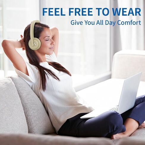 Wireless Headset with Mic for Work, Bluetooth 5.3 Headset with AI Noise Cancelling Microphone & Call Reminder, Wireless Headphone with Voice Assistant for PC/Computer/Remote Work/Call Center/Zoom in Saudi Arabia