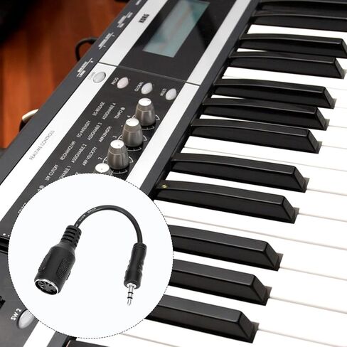 2 حزمة كابل MIDI من النوع A MIDI إلى 3.5 مم محول TRS Midis كابلات اندلاع كابلات لوحات المفاتيح Synths & DAWs MIDIs أنثى إلى TRS 3.5 مم محول صوت ذكر in Saudi Arabia