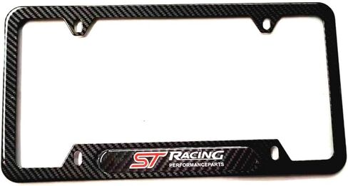 ميسبورت ألياف الكربون من الفولاذ المقاوم للصدأ ST ST Racing Performance Sport Plate Riced Prames Holder W/Screw Caps for Ford St (1 CB) in Kuwait