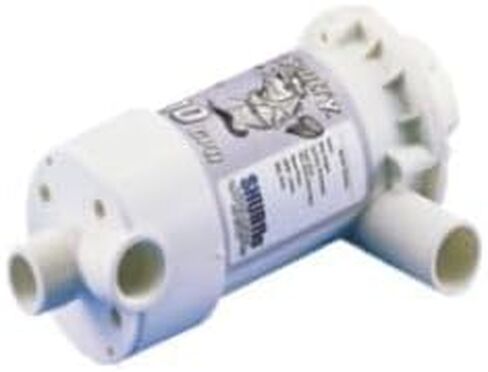 Bait Sentry - Livewell Baitwell Pump | Centrifugal 1100 GPH | 12V DC | Magnetic Drive | Anti-Airlock | 3/4 Inch NPTM x 1-1/8 Inch Hose Barb | Runs Dry Continuously in Saudi Arabia