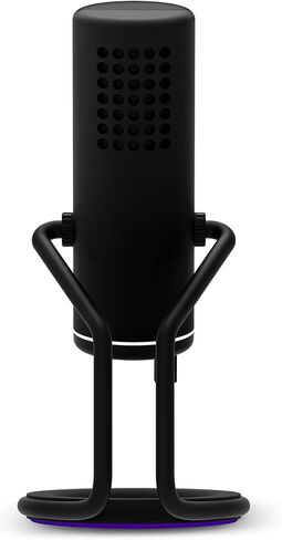 NZXT Capsule Elite - Premium USB Condenser Microphone for Gaming, Streaming, Podcasting, and Recording - Studio-Quality Sound - Multi-Position Design - DTS Software - RGB Lighting - Black in Kuwait