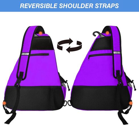WOLT Pickleball Bag,Crossbody Sling Bags for Women Men,Pickleball Backpack with Fence Hook for Tennis, Racketball in Kuwait