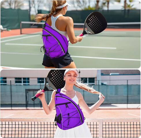 WOLT Pickleball Bag,Crossbody Sling Bags for Women Men,Pickleball Backpack with Fence Hook for Tennis, Racketball in Kuwait