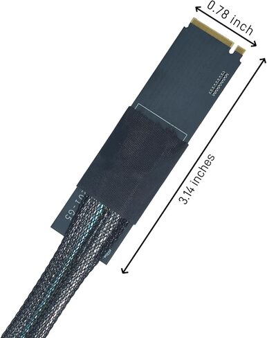 PCIe 4.0 M.2 to U.2 Adapter, M.2 to SFF-8639 U.2 NVMe SSD Cable with 15Pin Power, 1.6ft (50cm) in Kuwait