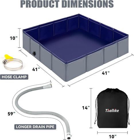 Upgraded Portable Shower Pan, 41" x 41" x 10" Outdoor Shower Base with Detachable Drain Pipe, Foldable Camping Shower Base for Beach, RV, and Indoor in Saudi Arabia
