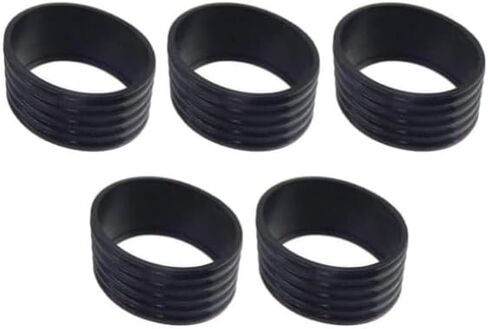 5 قطعة مضرب تنس أسود مقبض حلقة مطاطية بسط مضرب تنس الفرقة Overgrips ، مضرب تنس السيطرة ، اكسسوارات المضرب in Saudi Arabia