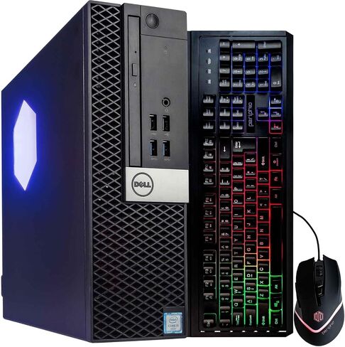 Dell Optiplex 7050 (RGB) كمبيوتر سطح المكتب | رباعي Core Intel I5 (3.2) | 16 جيجابايت DDR4 RAM | 250 جيجابايت SSD الحالة الصلبة | Windows 10 Professional | كمبيوتر المنزل أو المكتب (متجدد) in Kuwait