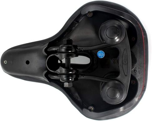 مقعد دراجة مريح مع ضوء خلفي للرجال والنساء من DRBIKE، سرج دراجة مبطن ناعم، ممتص للصدمات، بديل مقعد الدراجة المقاوم للماء لدراجات MTB والجبال والطرق والتمرين والدراجات الهجينة والطراد، أسود in Kuwait