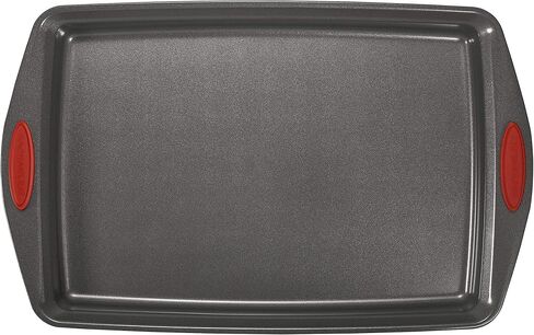 Rachael Ray 55673 Nonstick Bakeware Set with Grips includes Nonstick Bread Pan, Baking Pans and Cake Pans - 5 Piece, Gray with Orange Grips in Kuwait