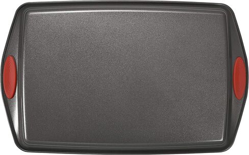 Rachael Ray 55673 Nonstick Bakeware Set with Grips includes Nonstick Bread Pan, Baking Pans and Cake Pans - 5 Piece, Gray with Orange Grips in Kuwait