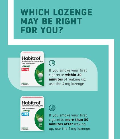 Habitrol Nicotine Lozenges 4 mg Original Flavor -135 Count - Stop Smoking Aid - Reduce Cravings and Withdrawal Symptoms in Saudi Arabia