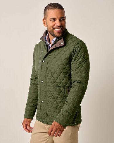 johnnie-O Juno Quilted Snap Jacket in Saudi Arabia