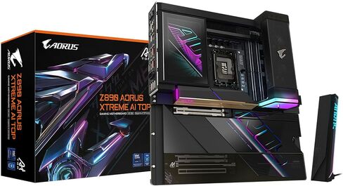 Gigabyte Z890 AI Top Intel Core Ultra (Series 2) LGA 1851 Motherboard ، E-ATX ، DDR5 ، 4X M.2 ، PCIe 5.0 ، Thunderbolt 5 ، WiFi7 ، 10GBE LAN ، EZ-LATCH in Kuwait