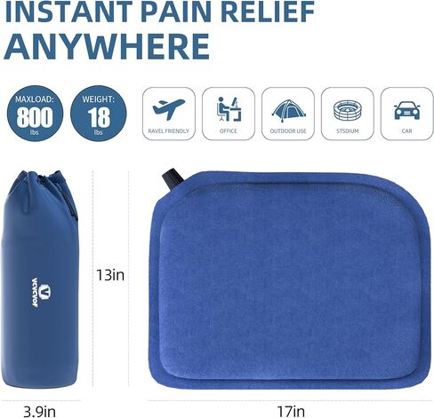 2 Pack Stadium Seat Cushions，Portable and Extra Thick Stadium Cushion，Bleacher Seat Cushion，with Shoulder Strap and Cup Holder for Sporting Travel Hiking Fishing Camping in Saudi Arabia