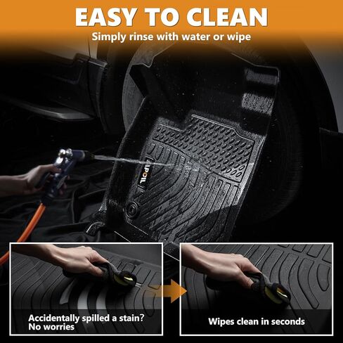 AIPOIL® Floor Mats & Cargo Liner Set for 2021-2024 2025 Chevy Chevrolet Trailblazer FWD (Only Fit Cargo in Upper Deck Position) All Weather Protection TPE Full Set Custom Car Mats Accessories - Black in Kuwait