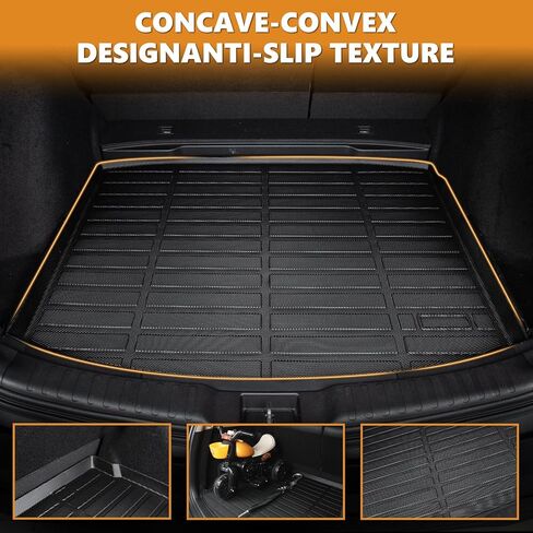AIPOIL® Floor Mats & Cargo Liner Set for 2021-2024 2025 Chevy Chevrolet Trailblazer FWD (Only Fit Cargo in Upper Deck Position) All Weather Protection TPE Full Set Custom Car Mats Accessories - Black in Kuwait