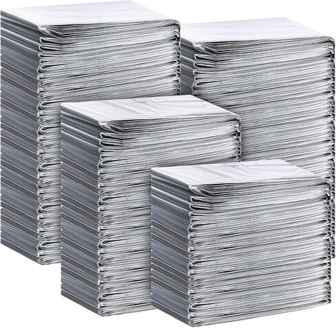 Chumia 50 Pieces Emergency Thermal Blanket Bulk 83 x 63 Gigantic Foil Space Blanket Survival Reflective Accessories Gift for Homeless Camping Gear First Aid Hiking Outdoor in Saudi Arabia