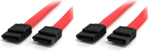 startech.com 36in cable sata - Serial ATA 150 - SATA (F) إلى (F) - 3 أقدام - أحمر - SATA36 (حزمة 2) in Kuwait
