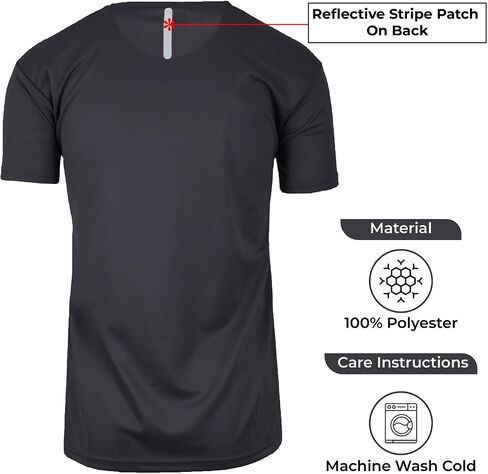 Galaxy by Harvic Men's Moisture-Wicking Wrinkle Free Performance Regular & Muscle Tee (Singles & 3-Pack) (S-2XL) in Saudi Arabia