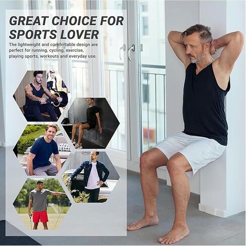 Galaxy by Harvic Men's Moisture-Wicking Wrinkle Free Performance Regular & Muscle Tee (Singles & 3-Pack) (S-2XL) in Saudi Arabia