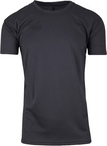 Galaxy by Harvic Men's Moisture-Wicking Wrinkle Free Performance Regular & Muscle Tee (Singles & 3-Pack) (S-2XL) in Saudi Arabia
