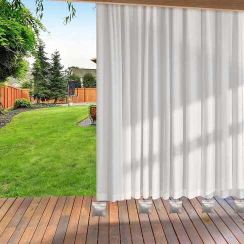 12 Pack Outdoor Curtain Weight Bags, Patio Curtain Sandbag with Sealed Bags and Clips, Reusable Drapery Weighted Bags for Home Outdoor Pergola Gazebo Front Porch (Beige) in Saudi Arabia