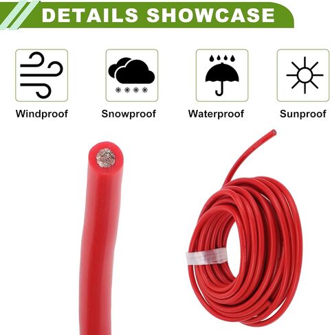 Ground Wire Power Wire 8m Black TC 1 Pcs 8AWG Fully Insulated& Soft Touch Jacket Car Radio, Automotive, Car Speakers Universal in Saudi Arabia