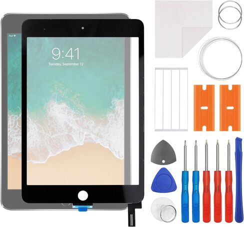 New Touch Screen Digitizer Replacement for iPad Mini 4 2015 A1538 A1550 with OCA Adhesive Repair Tools Kit-No LCD Screen in Saudi Arabia