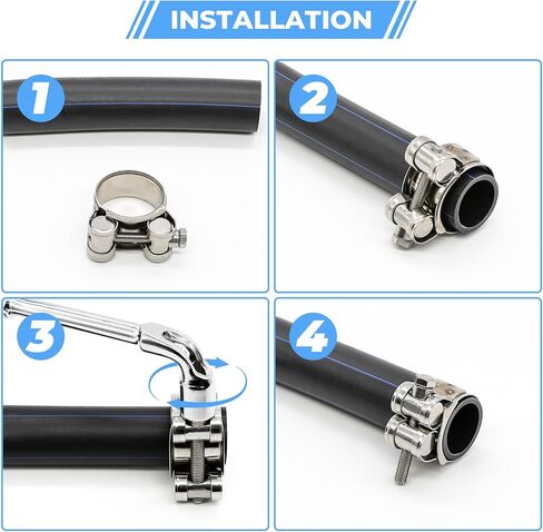 6 Pack 32-35mm T-Bolt Hose Clamp, Stainless Steel_304 Intercooler Pipe Tube Clamps, Turbo Pipe Clamps, Clamp Adjustable Range 1.25"-1.37" in Saudi Arabia