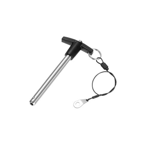 T Handle Quick Release Pin 3/16"*0.4"(Dia. x L),Ball Lock Pin 304 Stainless Steel with Push Button Lanyard Usable Length for Audio Bimini Top Marine Hardware, Gym Club(5mm-10mm) in Kuwait