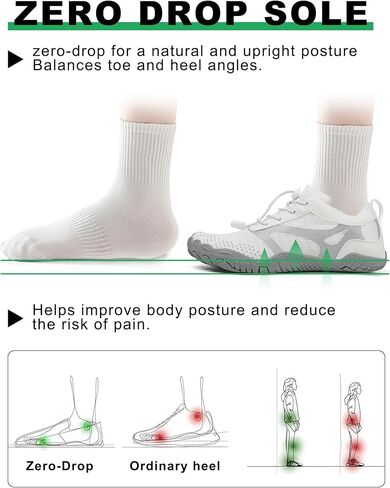 Barefoot Shoes Mens Womens Minimalist Cross Training Shoes with Wide Toe Box Athletic Zero Drop Trail Walking Shoes Hiking Running Sneakers in Saudi Arabia