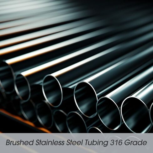 Hicarer 2 Pcs 1-1/2" OD 304 Stainless Steel Tubing 24 Inch Length Thickened Pipe Wall & Weldable Tubing 16 Gauge Round Metal Tube Industrial for Home Furnishing, Machinery in Saudi Arabia