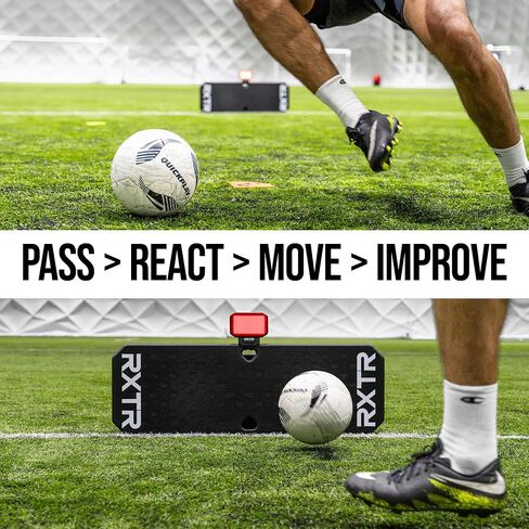 نظام تدريب كرة القدم RXTR PRO Coach - ضوء رد الفعل الذكي ولوحة ارتداد كرة القدم مع تسجيل في الوقت الحقيقي، 17 تدريبًا مبرمجًا مسبقًا، تدريب مجاني لجميع مستويات المهارة in Saudi Arabia