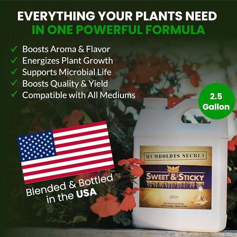 Humboldts Secret Sweet & Sticky – Carbohydrate and Saccharide Energy Source – Enhance Aroma and Flavor of Plants – Potting Soil for Indoor Plants – Energy for Plants – 32 Ounces in Saudi Arabia