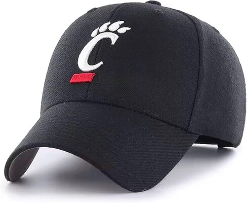قبعة University Cincinnati Classic Edition MVP قبعة شعار الفريق مطرزة قابلة للتعديل (أسود) in Saudi Arabia