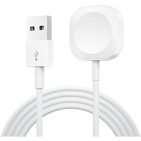 Watch Charger Compatible with Apple Watch Charger, 3.3FT USB C Upgraded Braid Magnetic Fast Charging Cable for iWatch Series Ultra 10 9 8 7 6 SE SE2 5 4 3 2 1 (USB, White) in Kuwait