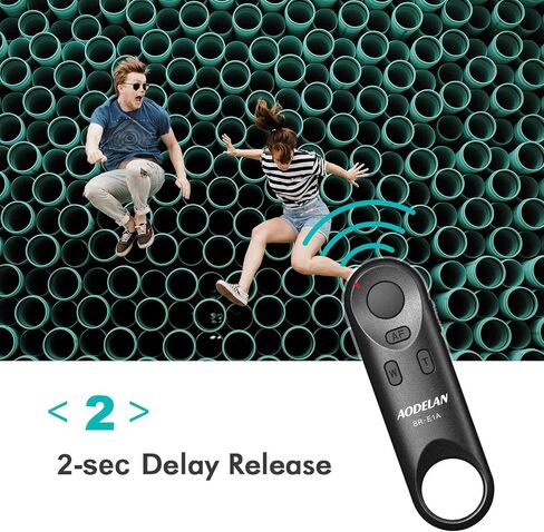 for Canon Wireless Camera Remote Control - Aodelan Rechargeable Shutter Release with OLED Screen for R3/ R10/ M50/ EOS M6 Mark II/R/RP /90D /6D Mark II /R5/T7i/G7 X Mark III;Replaces BR-E1 (White) in Saudi Arabia