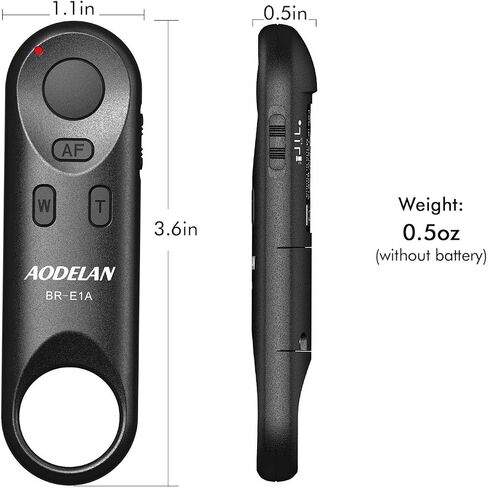 for Canon Wireless Camera Remote Control - Aodelan Rechargeable Shutter Release with OLED Screen for R3/ R10/ M50/ EOS M6 Mark II/R/RP /90D /6D Mark II /R5/T7i/G7 X Mark III;Replaces BR-E1 (White) in Saudi Arabia